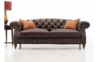 

JIXINGE high quality Classic Chesterfield Sofa,high quality chesterfield 3 seater sofa, leather sofa living room furniture