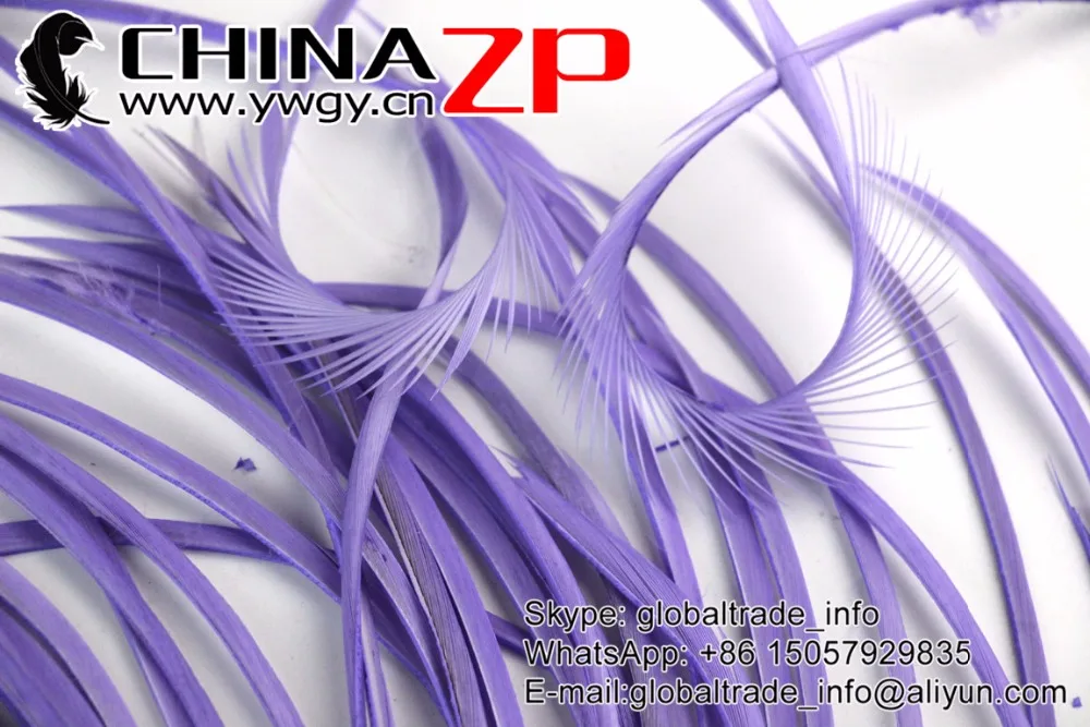 10 lavender Goose Biots Feathers (1)