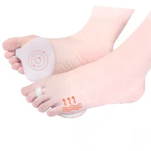 1 пара силиконовых метатарзальных гелевых подушечек с шариковым носком; разделители для ног; женские нескользящие стельки на высоком каблуке