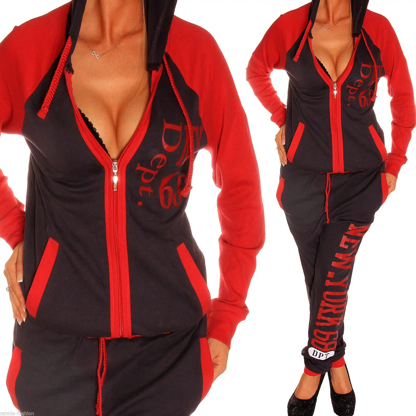 

ZOGAA Women's Casual Set Ladies Hooded Sport 2 Piece Set Female Casual Sportwear Hooded Sweatshirt and Pants Outfits 2019 new