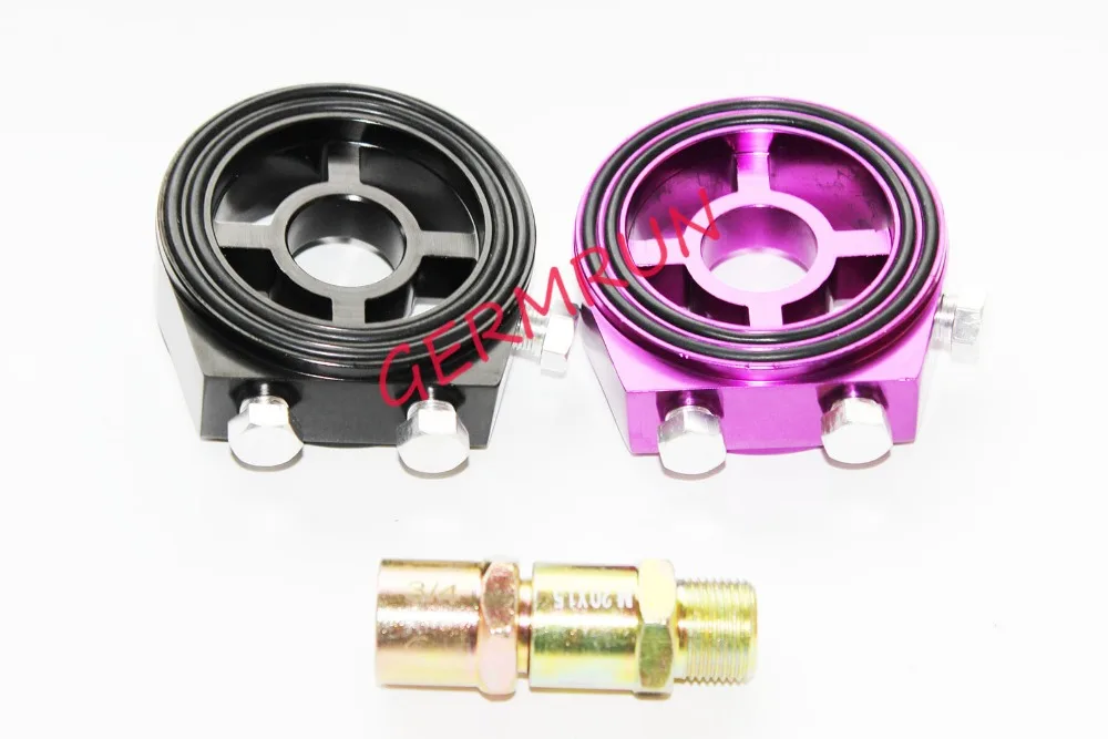 

New Arrival Universal Racing Sport Aluminum Oil / Gauge Filter Tool Cooler Sandwich Plate Adapter Kit Ships From China