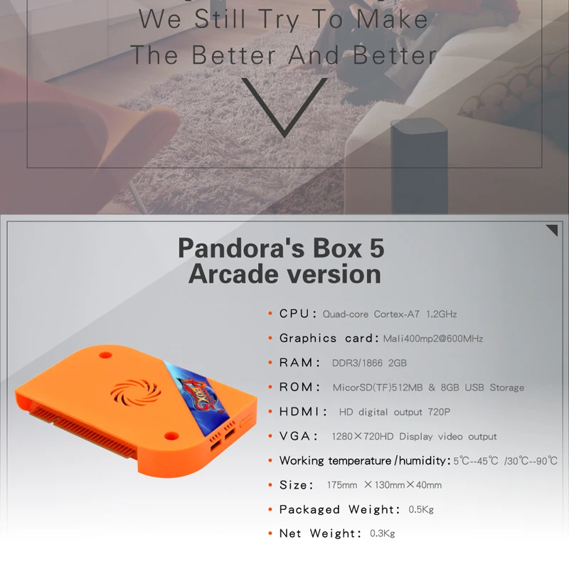 Лучшие новые продукты 960 в 1 мульти игровая доска, Pandora Box 5, мульти игровая доска