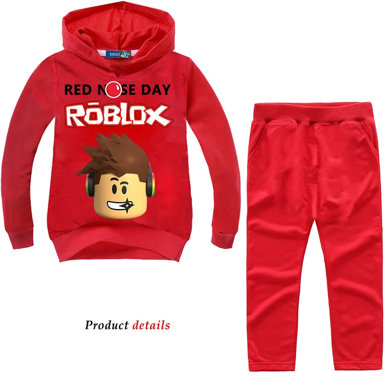

2-14Years Nununu 2019 Roblox Clothes Girl Clothing Sets Fashion Children Zomerjurk Meisje Toddler Boy Clothes Kids Outfits 2pcs