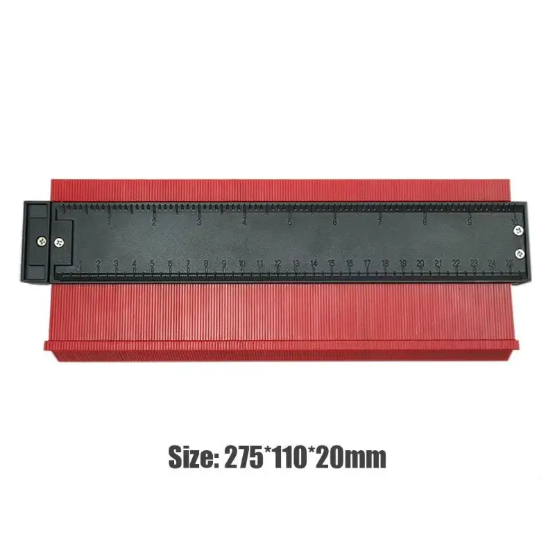 5 дюймов/6 дюймов/10 дюймов контурный профиль Калибр плитки из ламината для обработки краев деревянная измерительная линейка ABS контурный манометр Дубликатор Горячий - Цвет: Type A 10in red