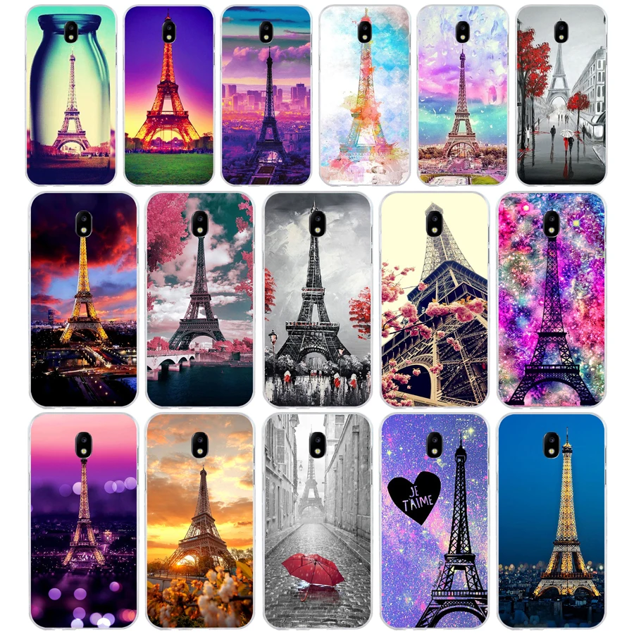 

226H Love Paris Eiffel Tower Soft Silicone Tpu Cover phone Case for Samsung j3 j5 j7 2016 2017 a3 2016 a5 2017 a6 2018