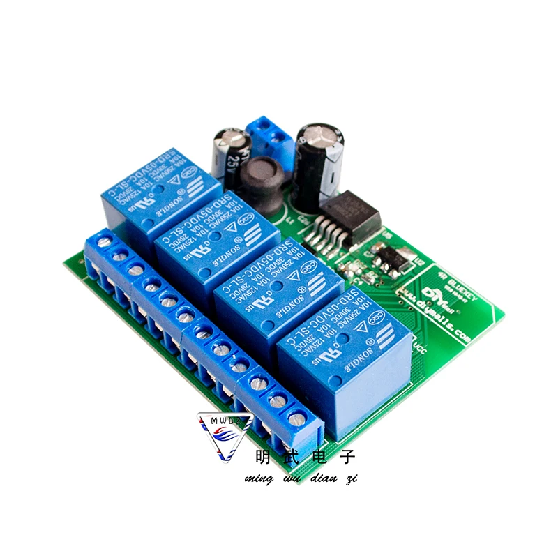 4 channel Bluetooth 4.1 Relay Controller 10A by iOS Android APP Mobile Phone