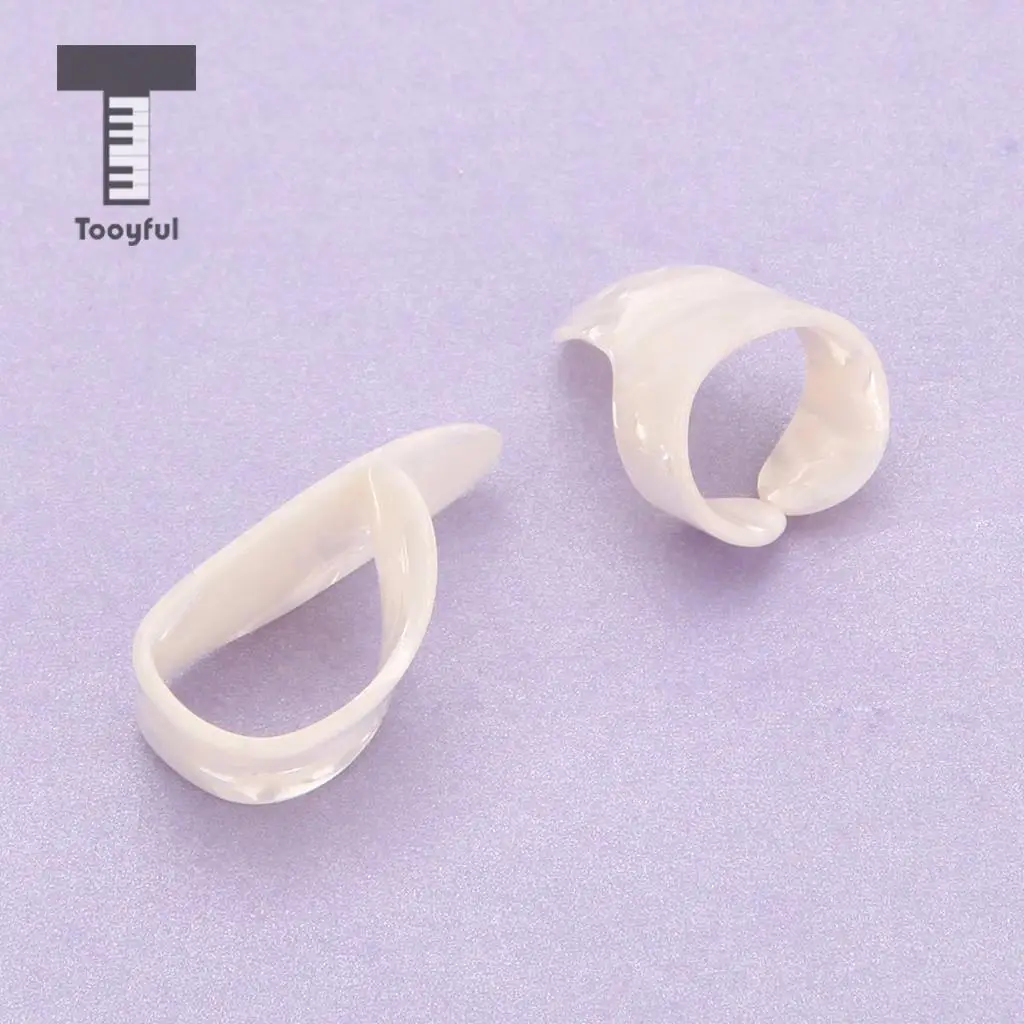 Tooyful Practical Set/15pcs Celluloid Thumb Finger Nail Picks Plectrums with Case Box for Guitar Bass Banjo Mandolin Parts