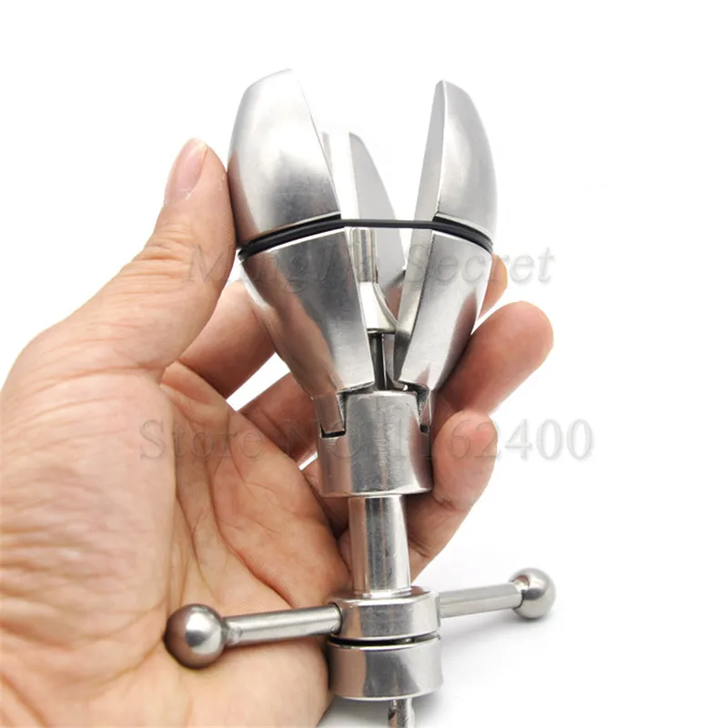 Sex Shop Stainless Steel Stretching Anal Dilator with Lock Anus Expanding Chastity Device Butt Plug Toys For Women Men | Красота и