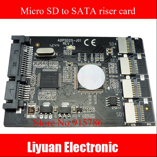 4 Micro SD карты в 22Pin SATA адаптер карта 2 5 &quothdd корпус с RAID 0 мульти TF конвертер |