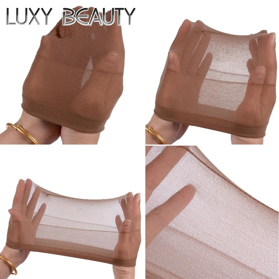 10pcs Lace Wig Cap Stretchable Elastic Hair Nets Snood Wig Cap Hairnets For Making Wigs Free Size Unisex Human Hair Extension