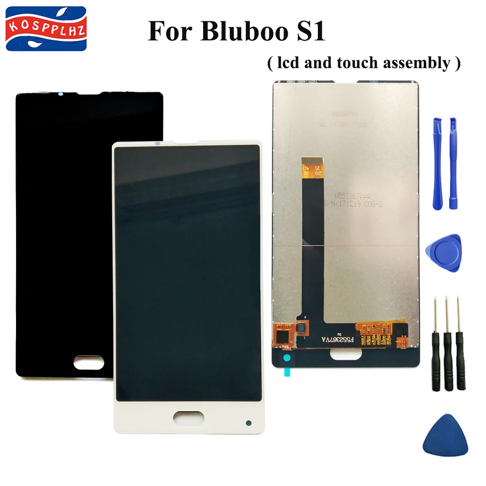 

KOSPPLHZ 100% Tested+New+Original For bluboo S1 LCD Display and Touch Screen Assembly Digitizer Replacement 5.5 in+tools