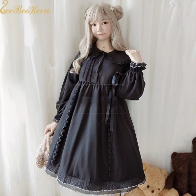 

Cute Girls Lolita Dress Adult Gothic Lolita OP Costume For Women Sexy Black Lolita Girls Halloween Cosplay Party Punk Clothes