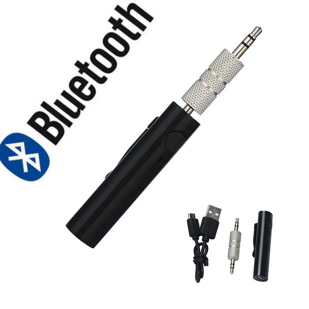 

Mini Wireless Bluetooth Car Kit Hands free Bluetooth 3.5mm Jack Audio jack Receiver Adapter Bluetooth AUX for Speaker #30