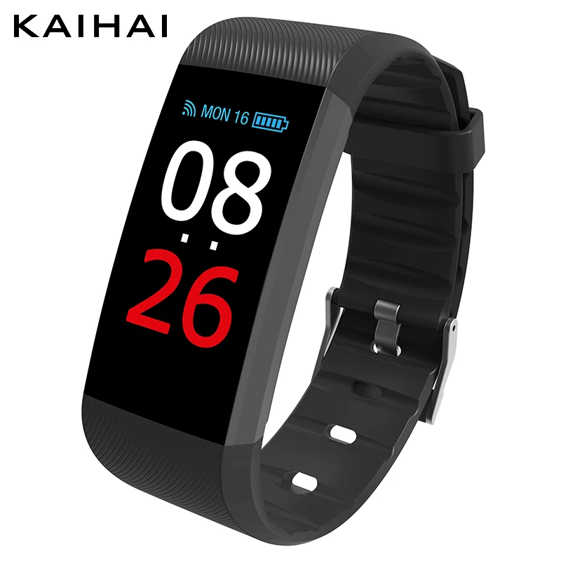 

KAIHAI smart band fitness bracelet activity tracker H26 Heart rate Monitor watches blood pressure Phone Reminders Pedometer 2018