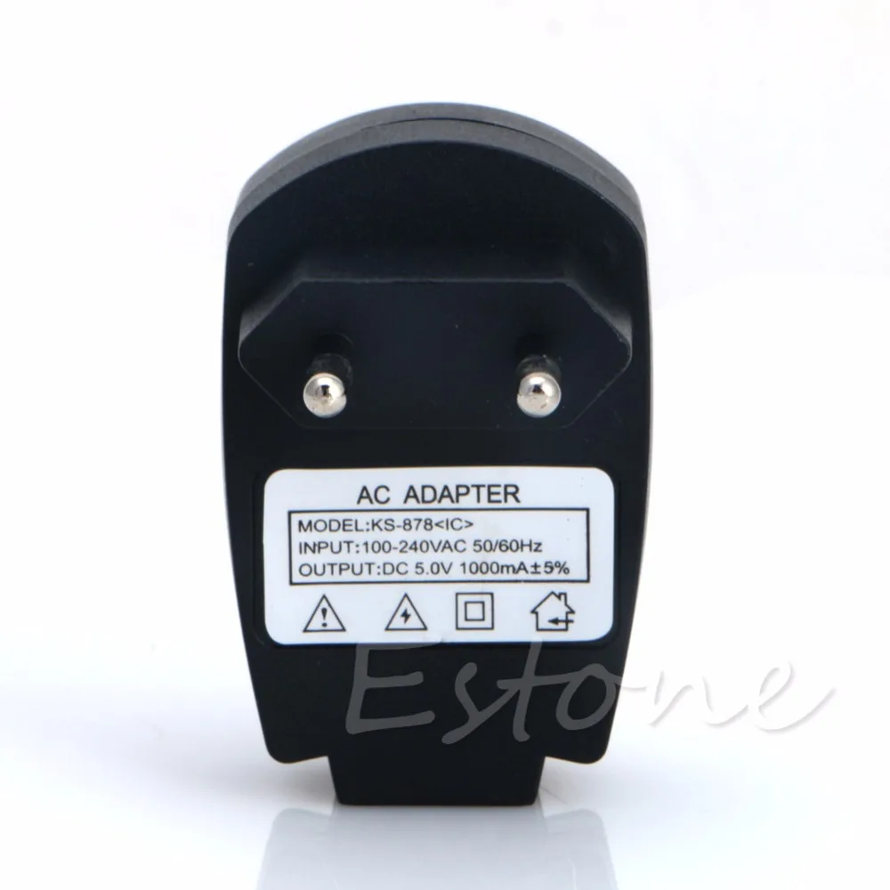 OOTDTY AC100-240V DC5V 1A дома стены USB Питание Зарядное устройство адаптер конвертер ЕС Plug