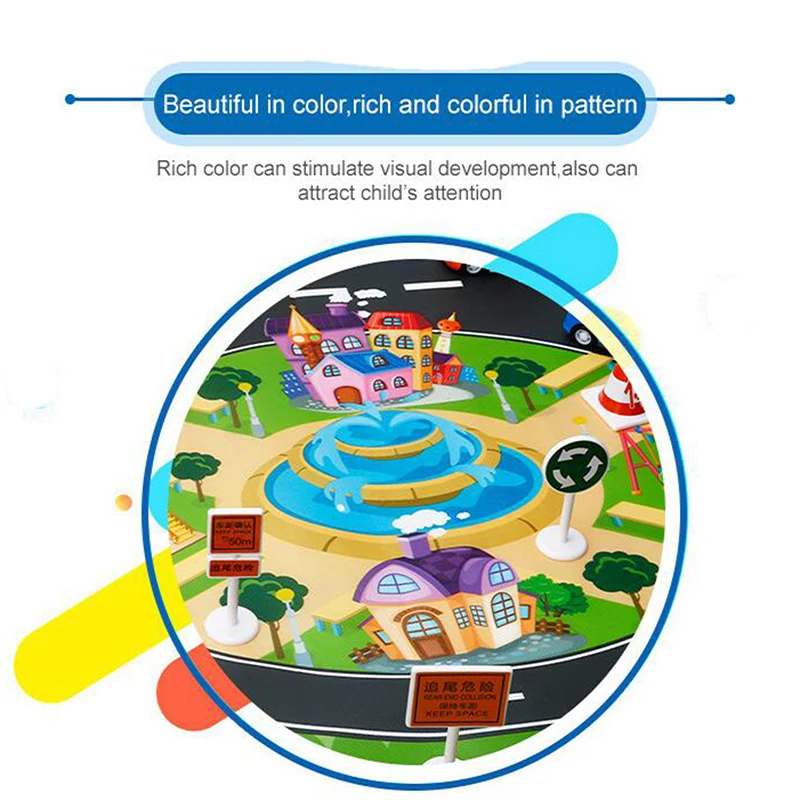 Детские игрушки дорожный паркинг карта Английский город паркинг карта детский игровой коврик Детский ковер