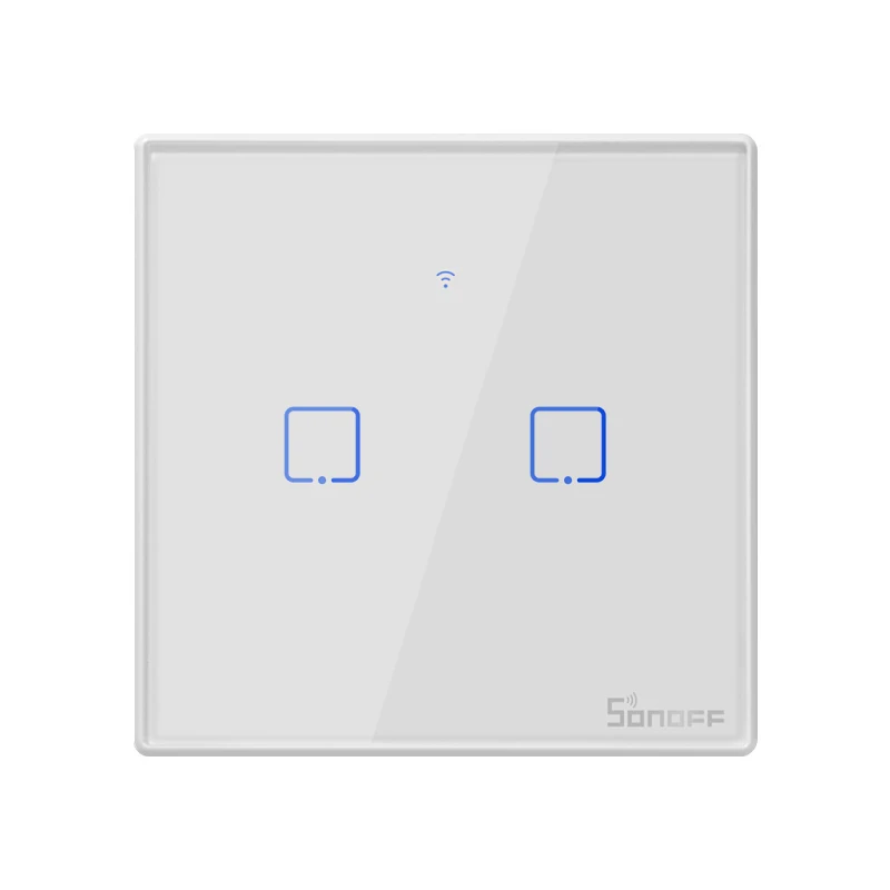  SONOFF T2US EU/UK TX Smart Wifi Touch Wall Light Switch With Border Smart Home 1~3 Gang 433 RF/Voic - 4000001783104