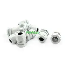 10 шт. M20x1.5 белый нейлон 10-14 мм Водонепроницаемый Кабельные вводы Инструменты для наращивания волос