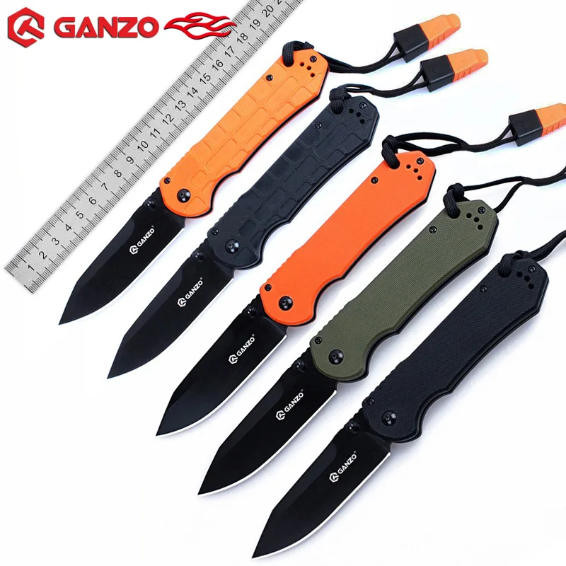 

Ganzo G7453 Original Utility 440C Blade G10 Handle Folding Knife Hunting Tactical Military Firebird Multitool EDC knives G7453P