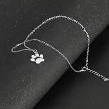 Cat Paw Print Necklace For Women
