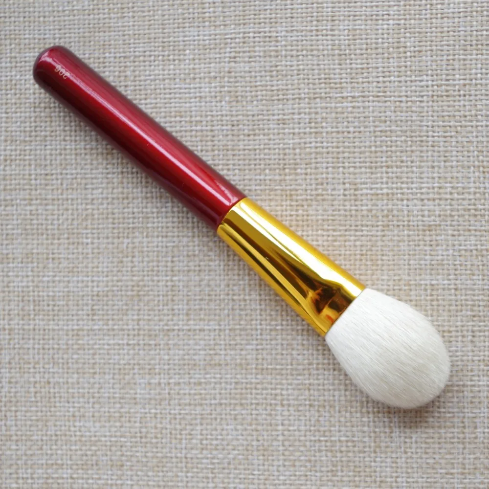 R206 Professional Handmade Makeup Brushes Soft Saikoho Goat Hair Flat