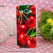 Green cherry fruit of food cherry Transparent Hard Case Cover for Smasung Galaxy S5 Mini A3 A5 A7 A8 Note 2 3 4 5