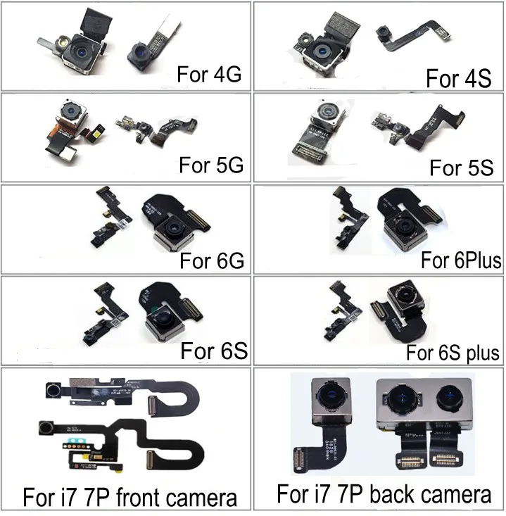 1 шт. OEM задняя камера задний основной объектив ремонт гибкий кабель Замена для iphone X 8 4 4S 5 5S 5c SE 6 6s 7 7p запчасти