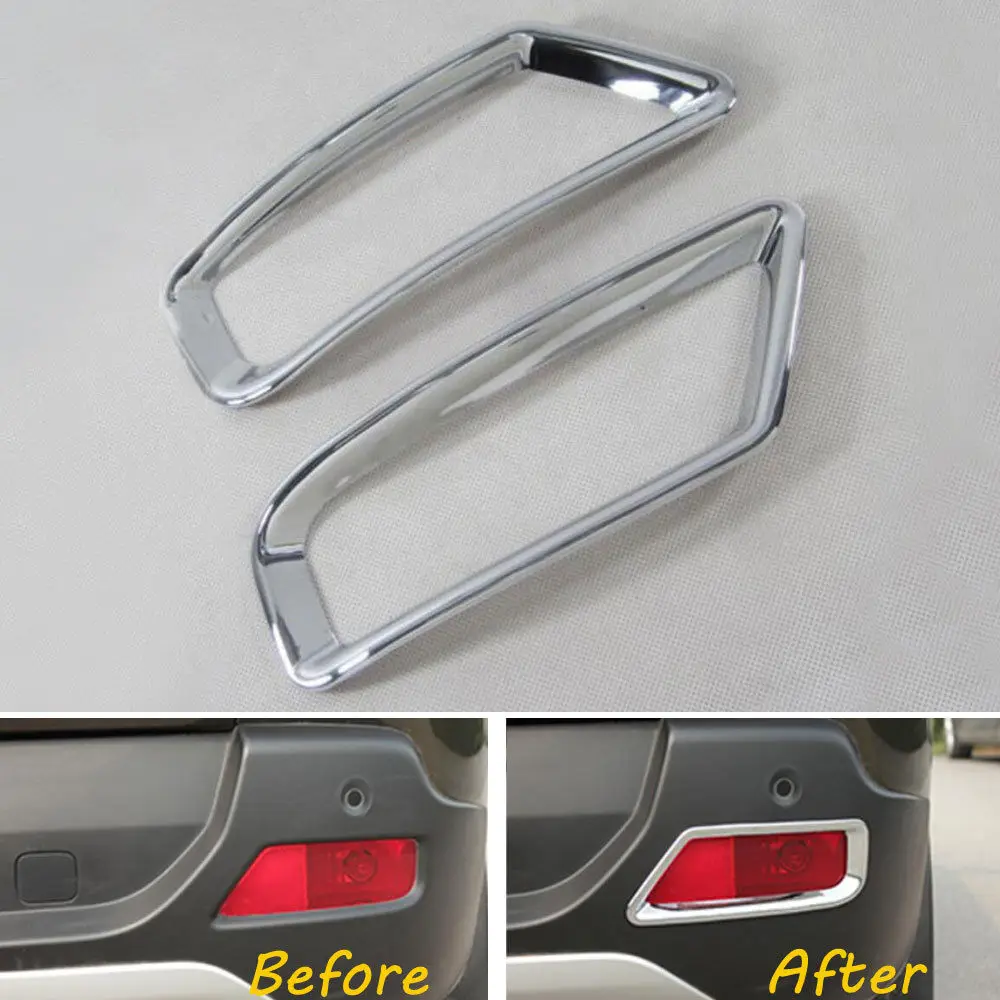 Auto Car Rear Tail Fog Light font b Lamp b font Cover Frame Trim Decoration ABS