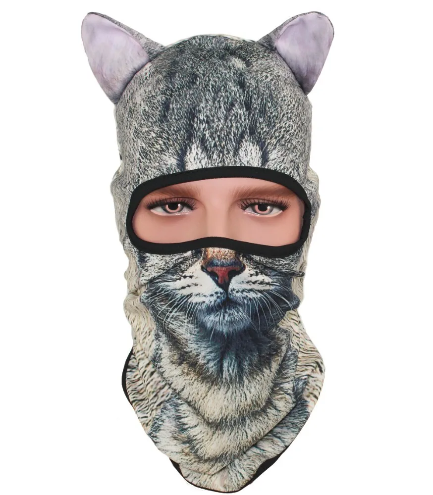 2018 Adults 3D Animal Beanies Outdoor Women Hat Headgear Windbreak Men