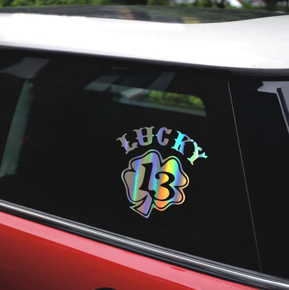 Tancredy 17*17 см Lucky 13 наклейки для автомобиля и надписи наклейка на бампер