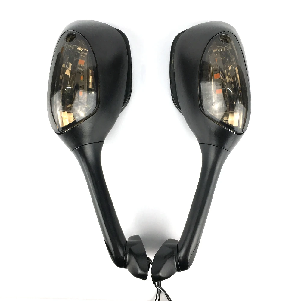 

For Suzuki GSXR600 GSXR 750 GSX-R 1000 SV650 SV1000 Motorcycle Rearview Side Mirror LED Turn Signal Light Smoke lens K6 K7 K8