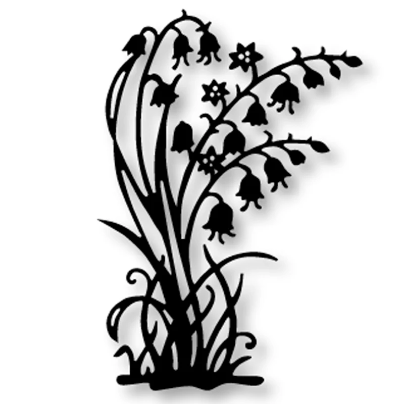 

Bellflower cluster frame Metal Cutting Dies Scrapbooking Craft Dies Cuts DIY Album Card Make Stencils template New