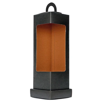 

Lighthouse Portable Flower Paper Box Folding Floral Box Packaging Flower Basket Florist Supplies Black