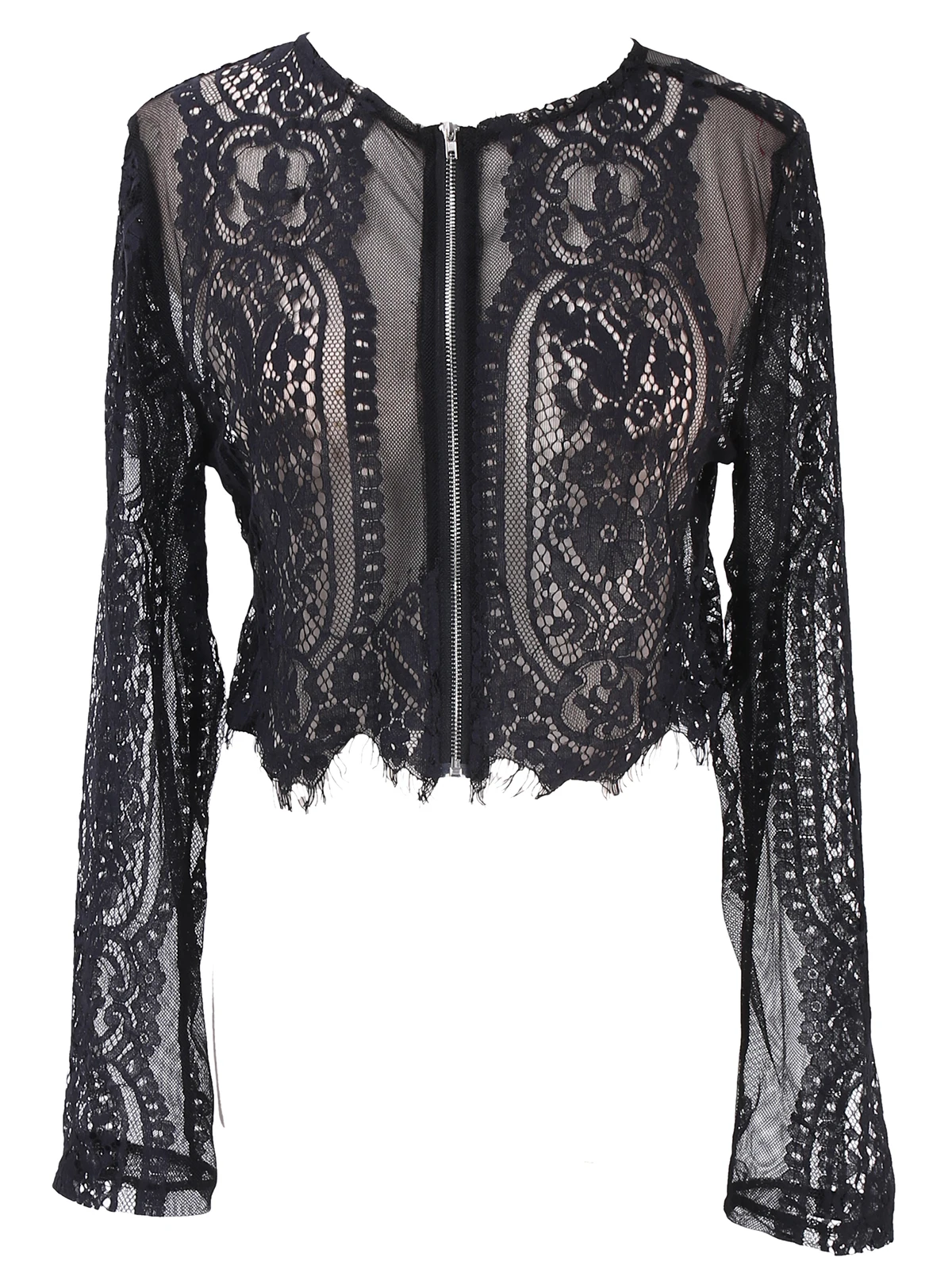 

2018 New Sexy Women Blouses Slim Lace Flore Shirt Fashion Women Long Sleeve Summer Crop Top Hollow Out OL Office Lady