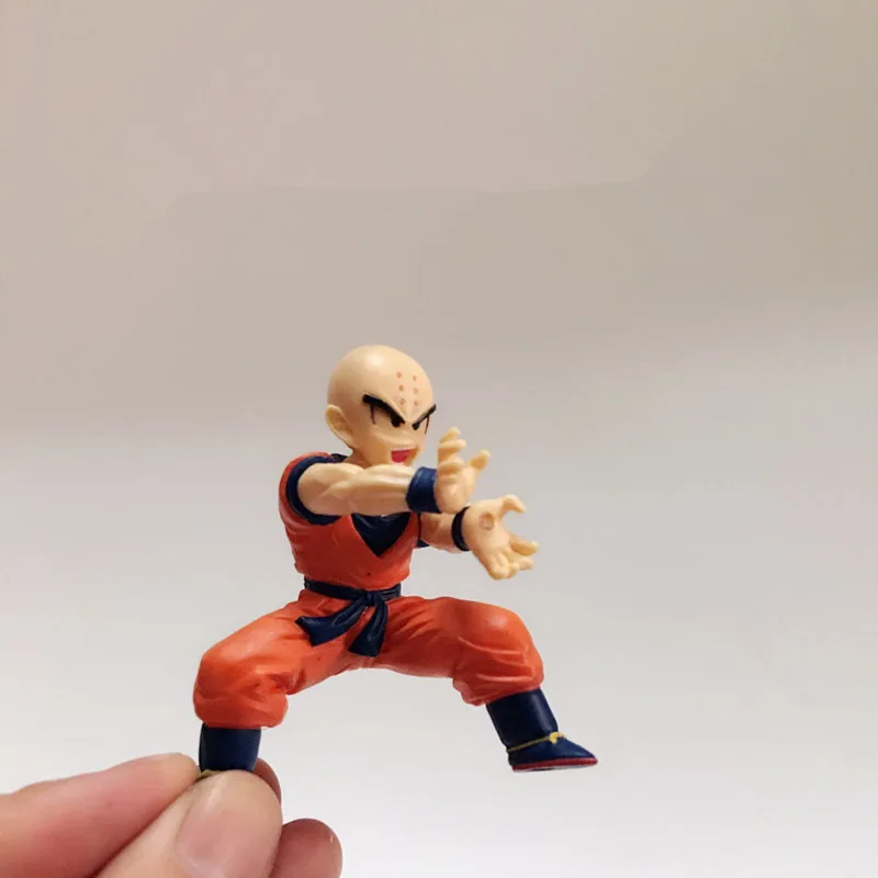 Оригинальная игрушка Garage kit Juguetes 6 см Dragon Ball Z-Krillin мини кукла Фигурка Коллекционная ПВХ модель игрушки для детей Подарки