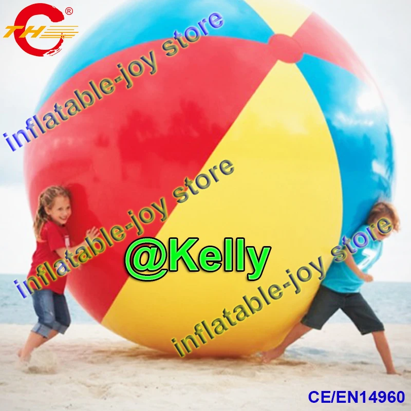 3m Dia Giant Inflatable Beach Rolling Ball, Colorful Inflatable Beach