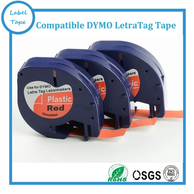 Best Offers Free shipping10 pcs Dymo plastic LT label tape 91203 DYMO LetraTag Label Tape DYMO label printer 12mm*4m black on red Best Offers Free shipping10 pcs Dymo plastic LT label tape 91203 DYMO LetraTag Label Tape DYMO label printer 12mm*4m black on red