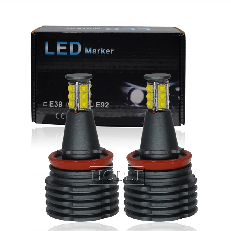HCDLT 2120W 240W LED Angel Eyes E92 H8 LED Chips White Lights For B-M-W E91 E60 E61 E70 X5 E71 X6 E82 E87 Angel Eyes LED Marker (2)