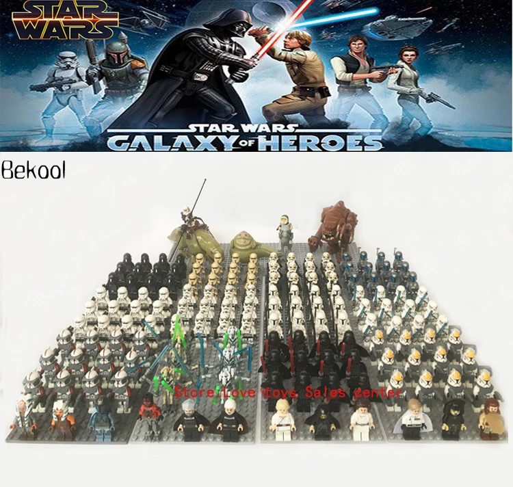 

13Pcs/lot STAR WARS BOBA FETT Commander Fox SW442 Clone Trooper Captain Pilot Armor Gray Capes compatible legoe Block kids toys