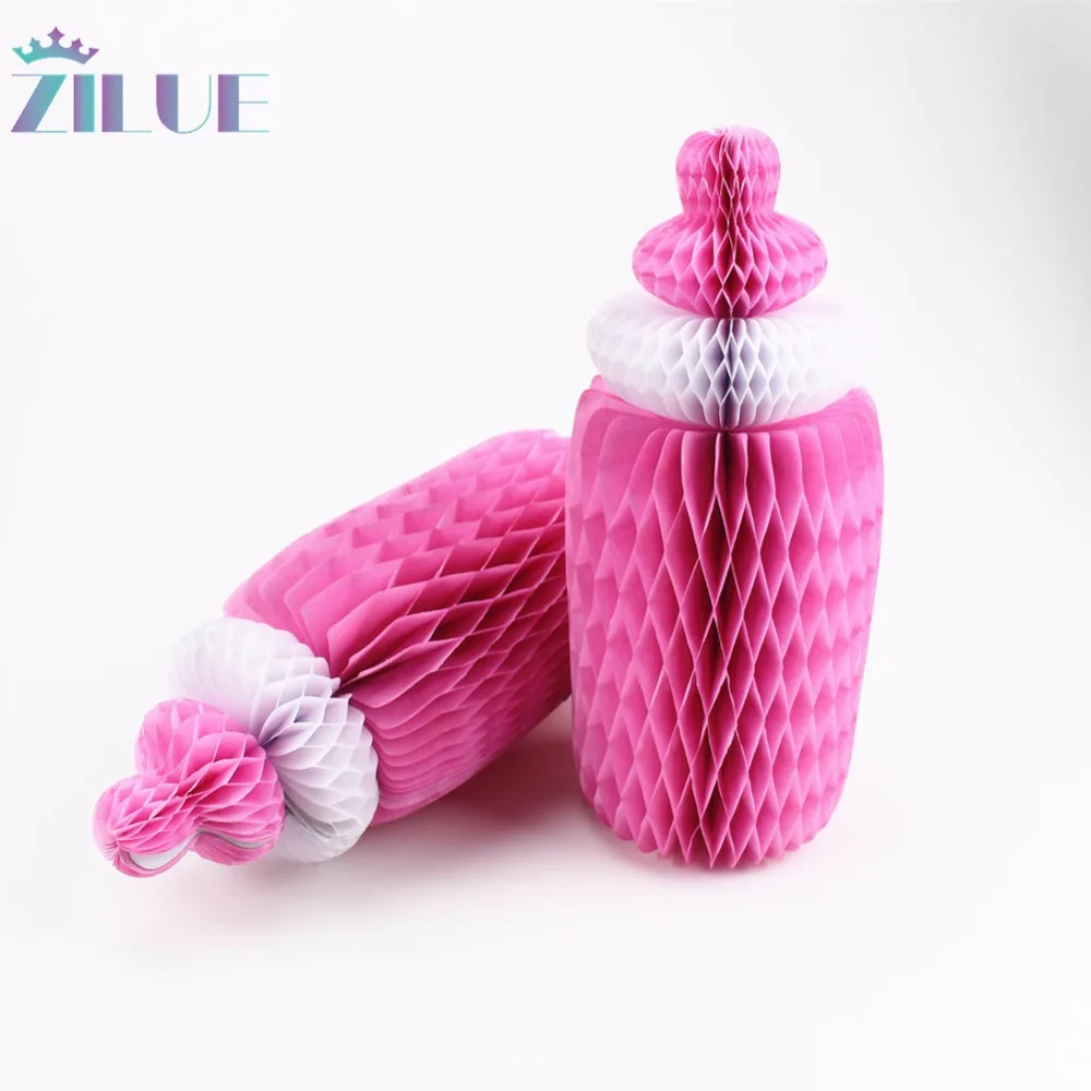 Zilue 1 шт. (розовый синий) милая детская бутылочка для кормления с Сотами бумажное