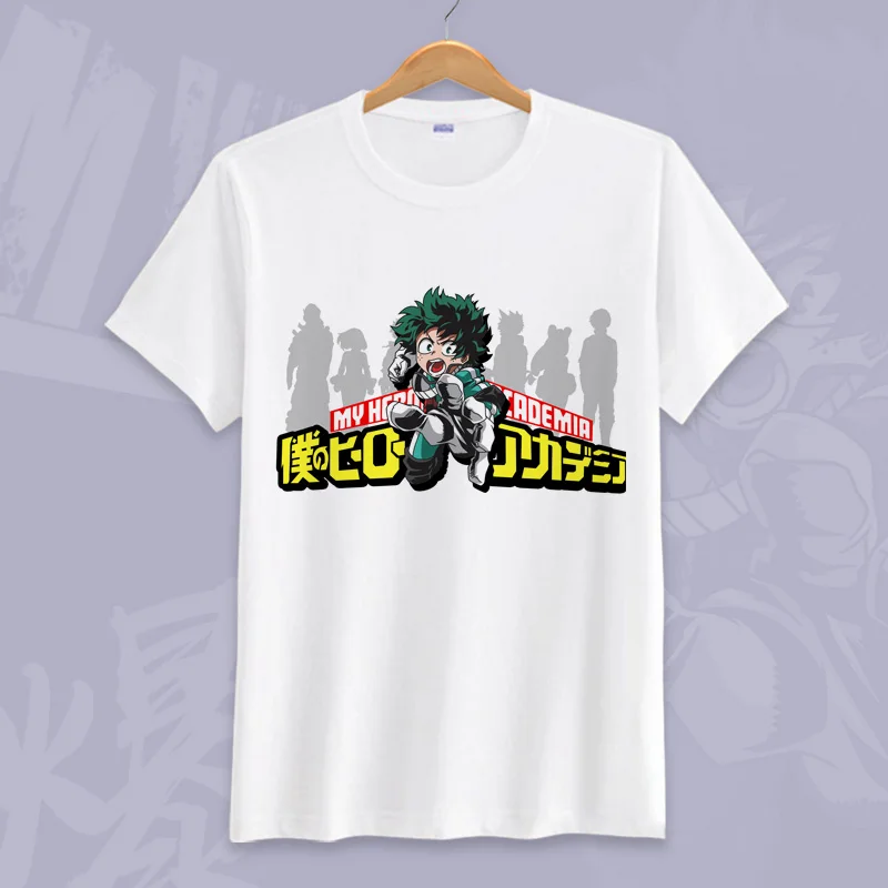 Coshome Boku No Hero Academia T-Shirt Short Sleeve Tee Shirt  My Hero Academia Izuku Midoriya Printed Summer Costume (16)
