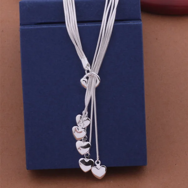 Женское серебряное ожерелье с кулоном AN438 asgajjna axkajora ювелирное изделие|jewelry