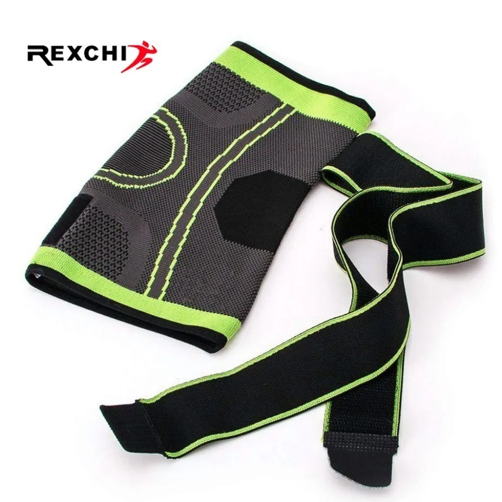 REXCHI 1 قطعة الرياضة نيباد الضغط مرونة الركبة منصات دعم كم كرة السلة الكرة الطائرة هدفين واقية التدريب REXCHI 1 قطعة الرياضة نيباد الضغط مرونة الركبة منصات دعم كم كرة السلة الكرة الطائرة هدفين واقية التدريب