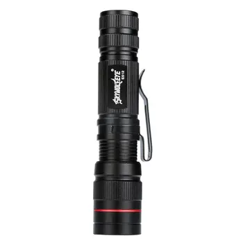 

Mini aluminum alloy LED light flashlight telescopic focusing portable flashlight (without charger without battery) Drop Shipping