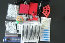 Pro Complete Tattoo Kit  Dragonfly Rotary Machine Gun Power Supply Foot Pedal Needles Grip Starter