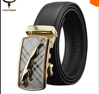 New arrival 2014 men cow genuine leather belt belts for male strap Automatic Buckle 110-130size cinto masculino | Аксессуары для