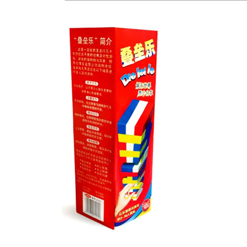 48 шт. балансные блоки настольная игра 2-6 игроков Семья/вечерние лучший подарок для детей Красочные смешные игры