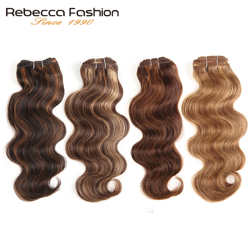 Rebecca Hair Brazilian Natural Body Wave Hair 1 Bundle Colored #P1B/30 #P4/27 #P4/30 #P6/27 Remy Human Hair Extension 10-22 Inch Rebecca Hair Brazilian Natural Body Wave Hair 1 Bundle Colored #P1B/30 #P4/27 #P4/30 #P6/27 Remy Human Hair Extension 10-22 Inch