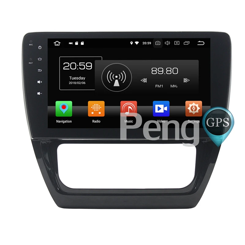 Perfect 4G+32G Octa Core 2 Din Stereo Android 8.0 Car Radio for VW Jetta Sagitar 2015-2017 SAGITAR 2012 -2014 GPS Navigation CD DVD 5
