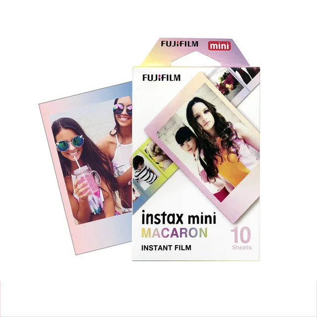 10-60 листов Fuji Fujifilm instax mini 9 8 белые цветные кромки для instant camera mini 8 9 7s фотобумага - Цвет: Rainbow 10 sheets